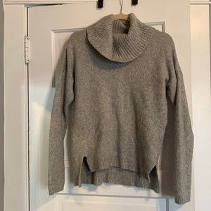 Grey cowl neck sweater